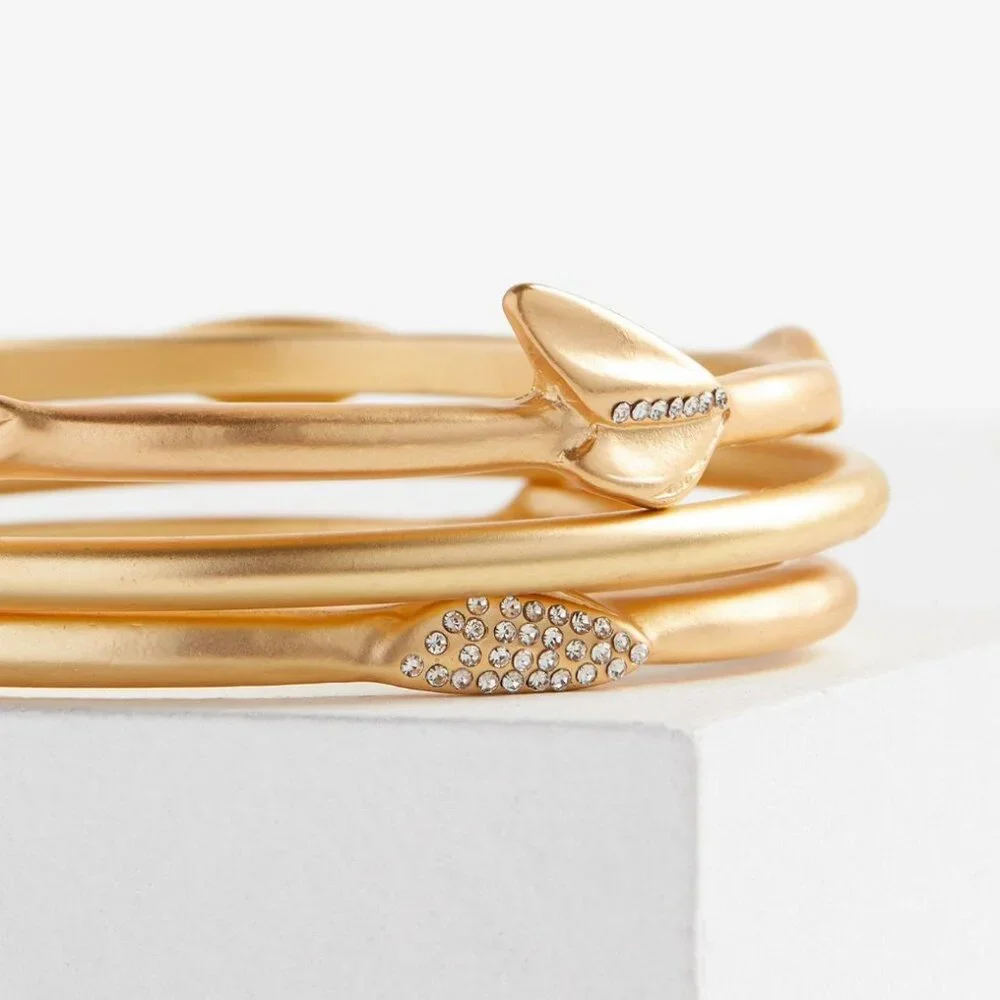 TORRID Bangle With Charms Gold Bracelet Set NEW - Picture 2 of 2